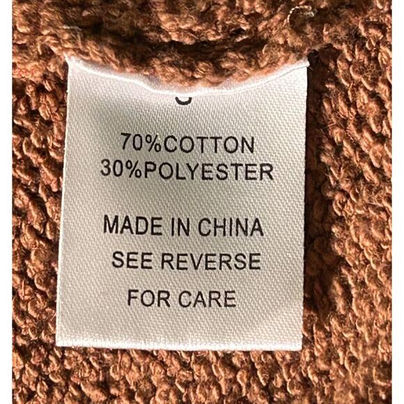 Wishlist Crew Neck Oversized Knit Brown Sweater Small - Picture 6 of 6